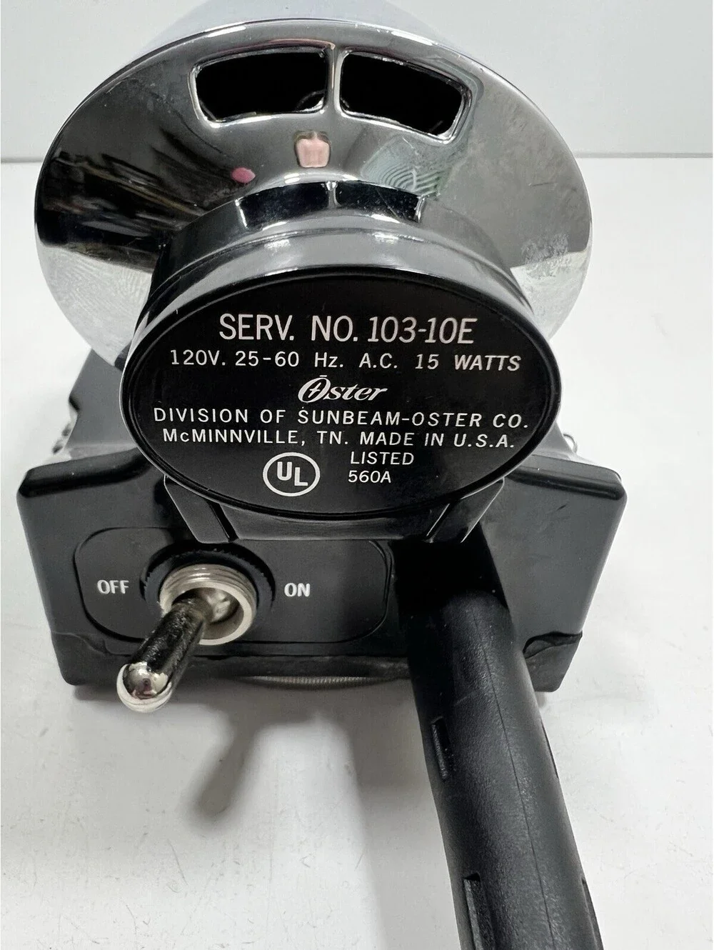 Oster Ball Bearing Professional Massager 103-10E Electric Corded Tested/Works